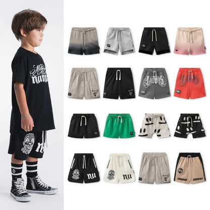 2024 Summer Shorts for Boys in Various Colors and Styles, Anime-Inspired Design, Unisex Children&