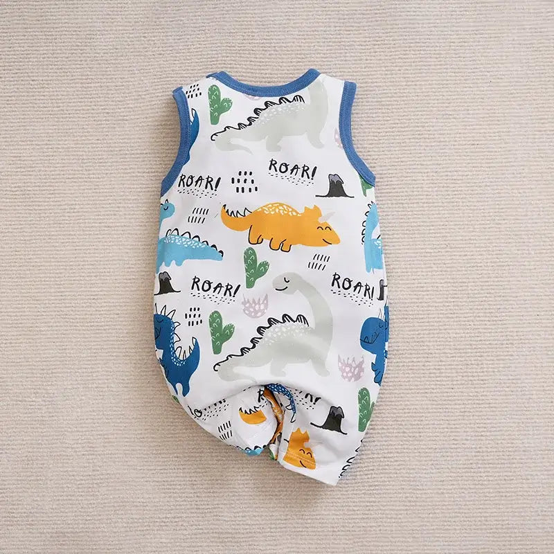 Newborn Clothing Cute Cartoon Animal Print Rompers