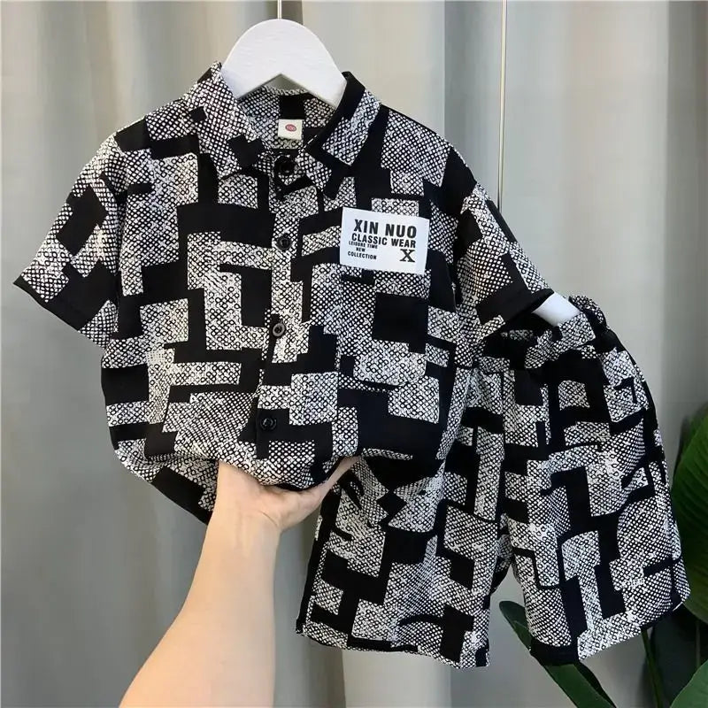 Baby Clothes Boys Summer Shirt Short-sleeved