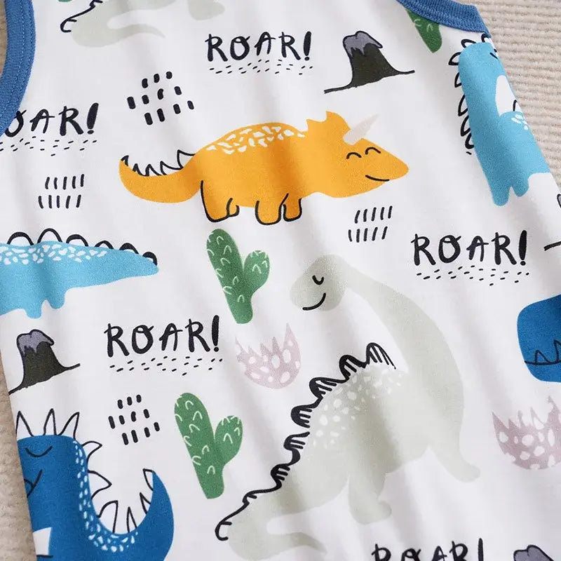 Newborn Clothing Cute Cartoon Animal Print Rompers