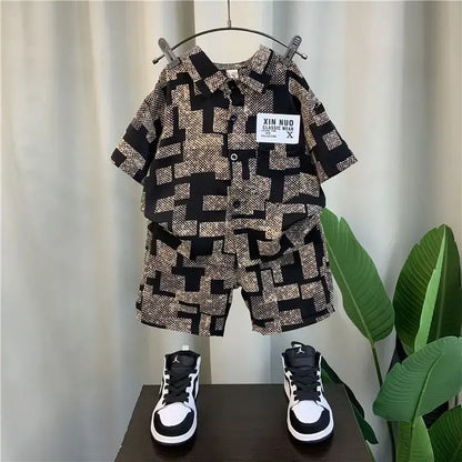 Baby Clothes Boys Summer Shirt Short-sleeved